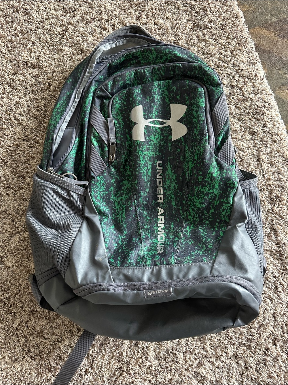Under Armour Green & Gray Backpack